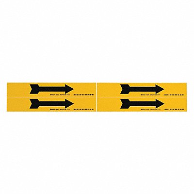 BRADY 93242 D3383 Pipe Marker (Arrow) 1 1/8in H 7in W