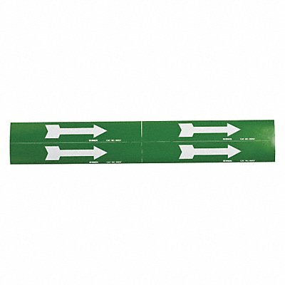 BRADY 93257 D3383 Pipe Marker (Arrow) 1 1/8in H 7in W