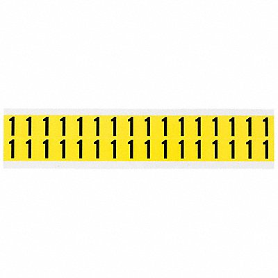 BRADY 34201 D4796 Carded Number Character 1 Vinyl 5/8 H