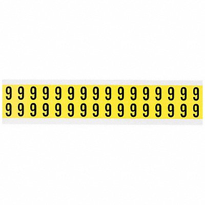 BRADY 34209 D4796 Carded Numbers and Letters 9