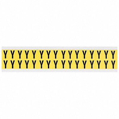 BRADY 3420Y D4797 Letter Identification Card Y PK32
