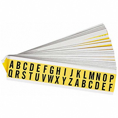 BRADY 3420LTRKIT Letter Label Kit A Thru Z PK25