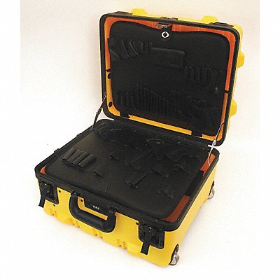 PLATT 369THYSGSH Protective Case 5 in TSA Combo Lock with Recessed Latches Yellow