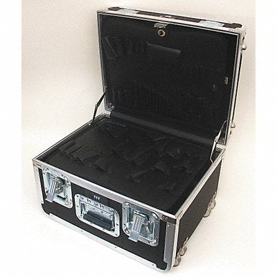 PLATT 777THSGSH Protective Case 7 in TSA Combo Lock with Recessed Latches Blk