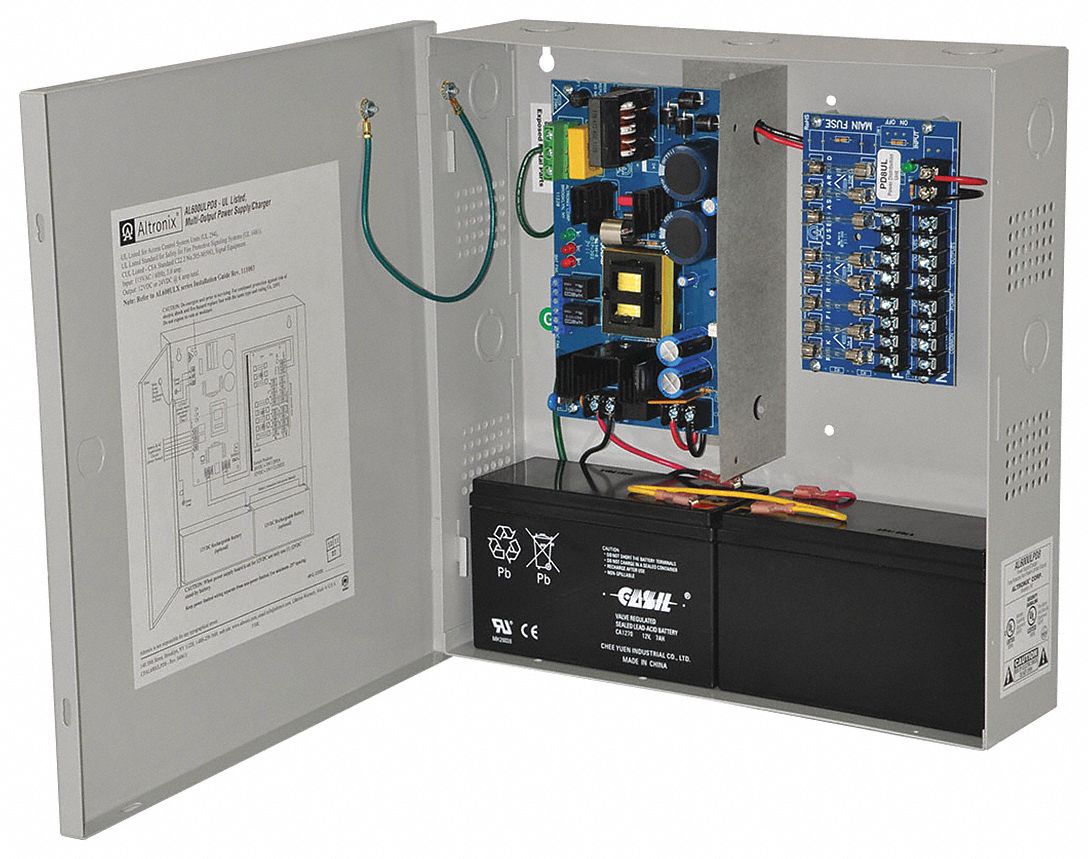 ALTRONIX AL600ULPD8 Power Supply 8 Fuse 12VDC Or 24VDC @ 6A