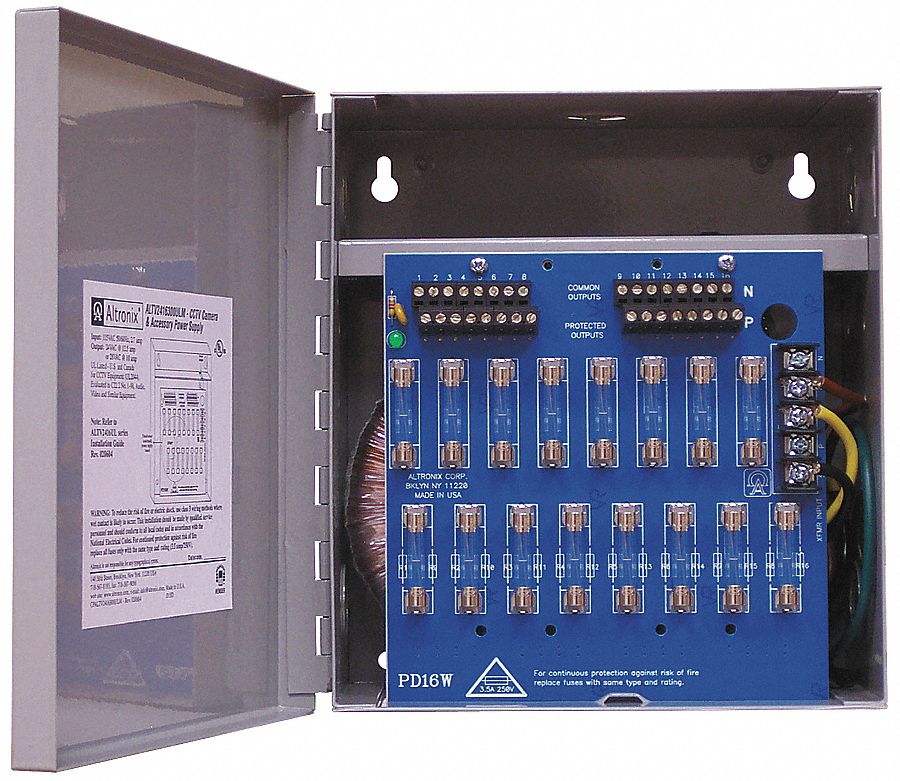 ALTRONIX ALTV2416300ULM Power Supply 16 Fuse 24Vac @ 12.5A