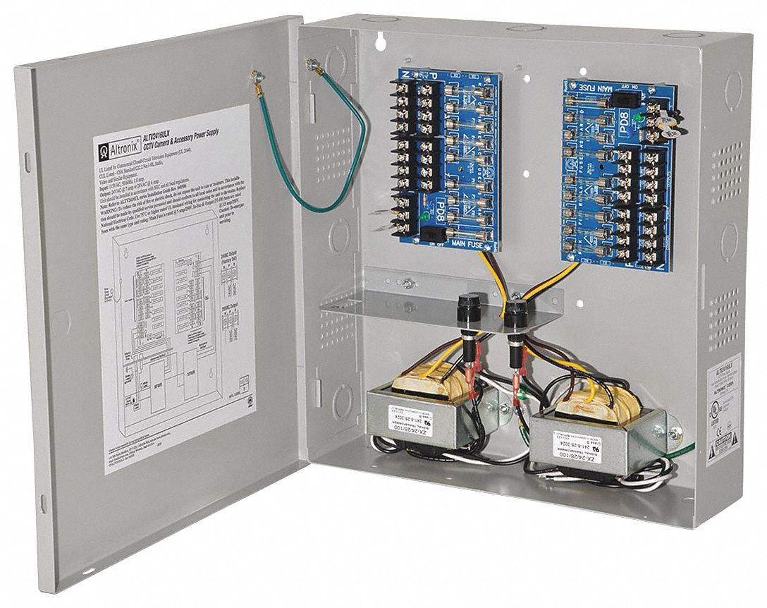 ALTRONIX ALTV2416ULX Power Supply 16 Fuse 24Vac @ 7A
