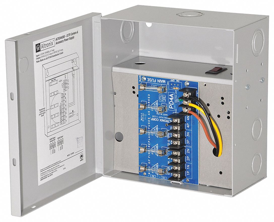 ALTRONIX ALTV244300 Power Supply 4 Fuse 24Vac @ 14A