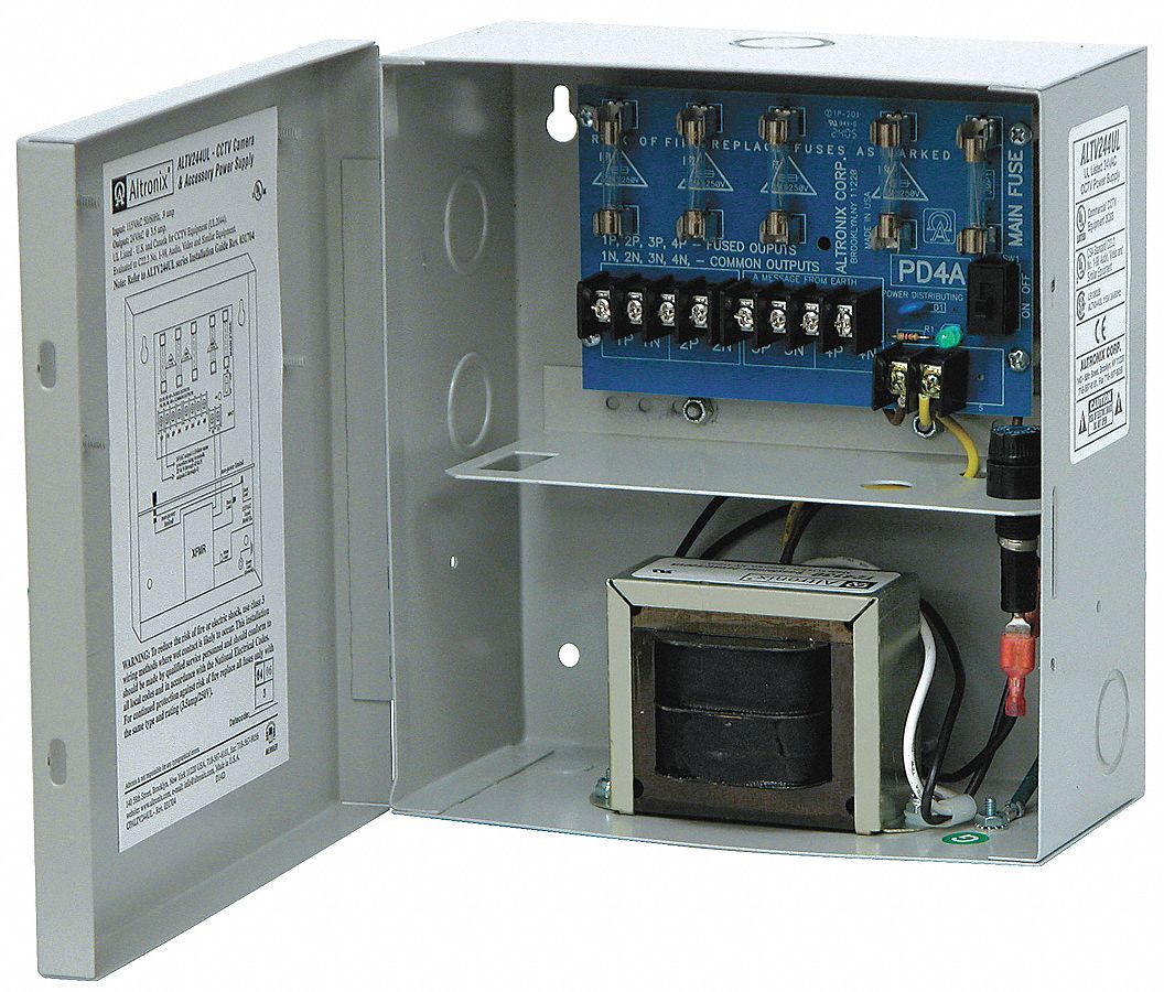ALTRONIX ALTV244UL Power Supply 4 Fuse 24Vac @ 3.5A