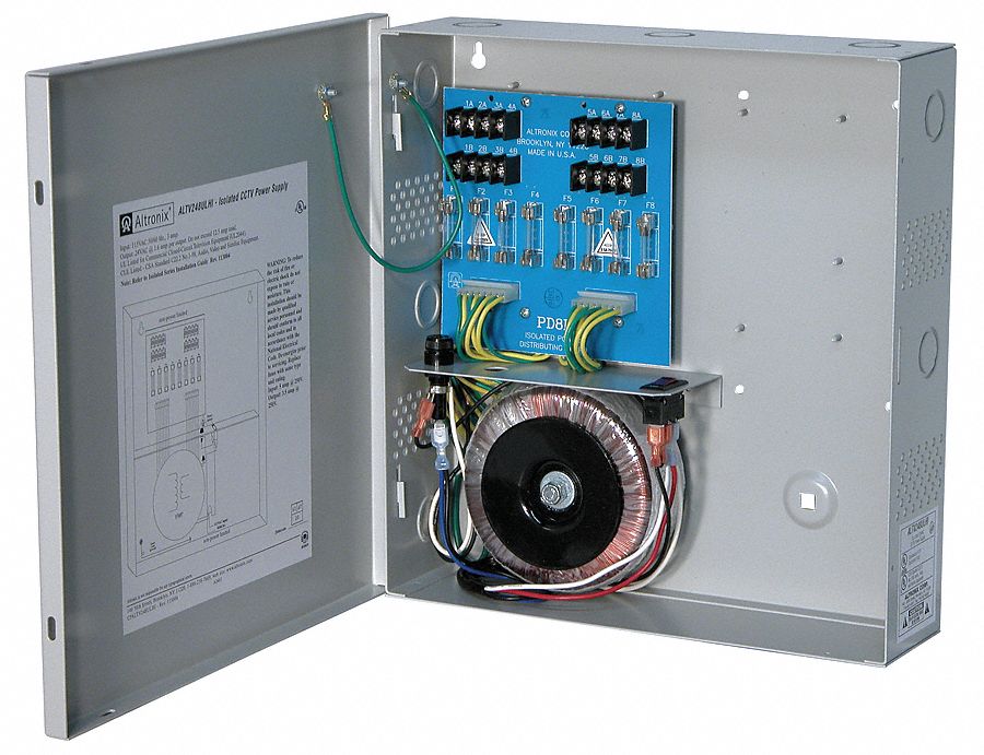 ALTRONIX ALTV248ULHI Power Supply 8 Fuse 24Vac @ 12.5A