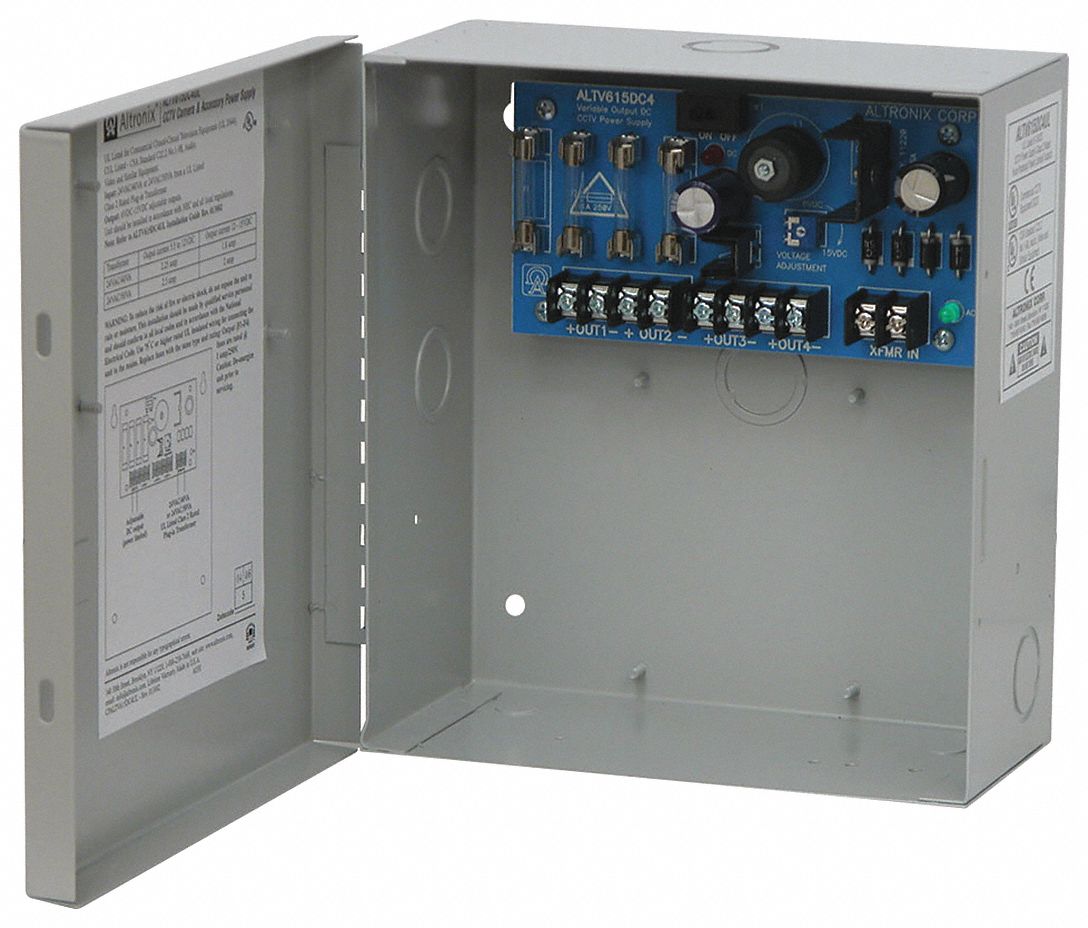 ALTRONIX ALTV615DC4UL Power Supply 4 Fuse 6-15VDC @ 2A