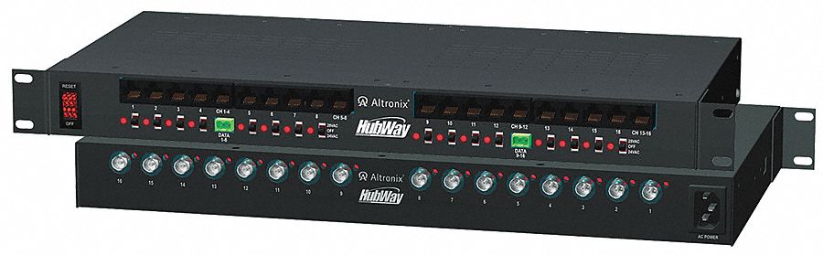 ALTRONIX HUBWAY163D Pass UTP Hub W/Power 16Ch W/16 Dc Baluns