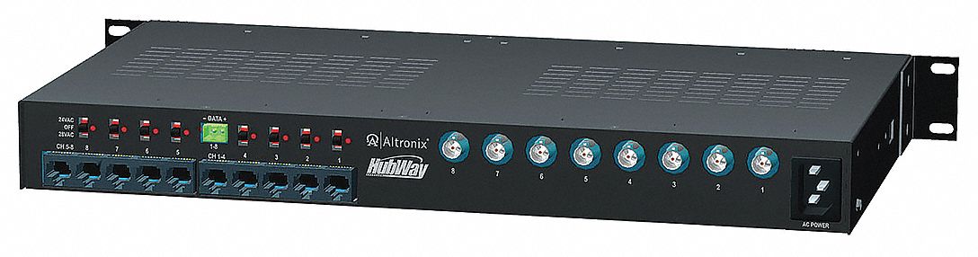 ALTRONIX HUBWAY8CDS Passive UTP Hub W/Power 8 Channel