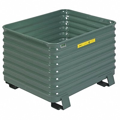 STEEL KING RCCM404824VG Bulk Container Vista Green Solid 48 in