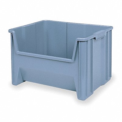 AKRO-MILS 13017GREY F8828 Stacking Bin Grey Plastic 12 7/16 in