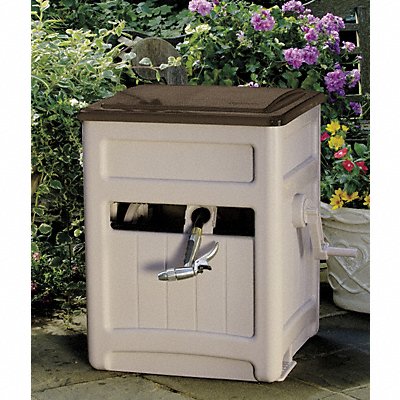 SUNCAST STB200B Garden Hose Reel Cabinet 15 in Resin