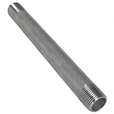 GRAINGER T6BND19 Pipe 1/2 In Threaded both Ends 18 In 316