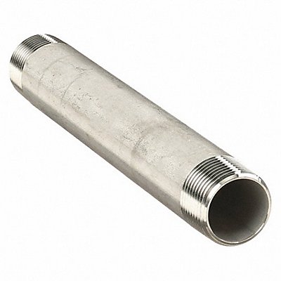 GRAINGER E6BNG15 Nipple 1-1/4 In Threaded both Ends 12 In 316