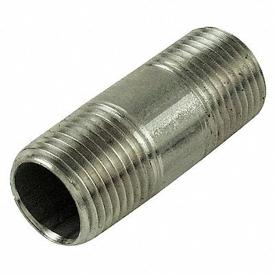 GRAINGER E6BNG05 Nipple 1-1/4In Thrd Both End 3-1/2In 316