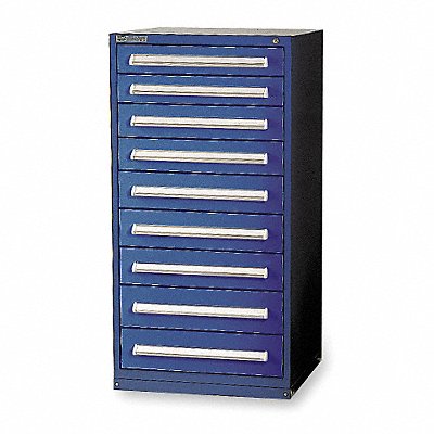 VIDMAR SEP3140AFTKADB Modular Drawer Cabinet 59 x30 x28 Dark Blue 9Drwr