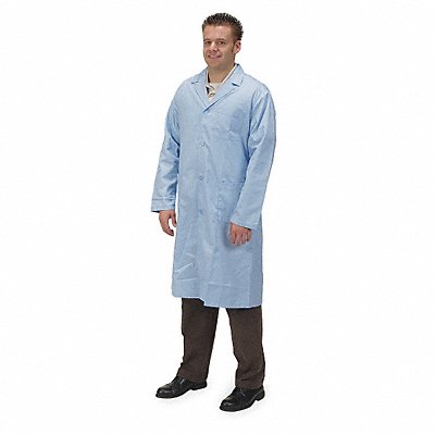 CONDOR 4TVP9 Collared Laboratory Coat Male XL Light Blue