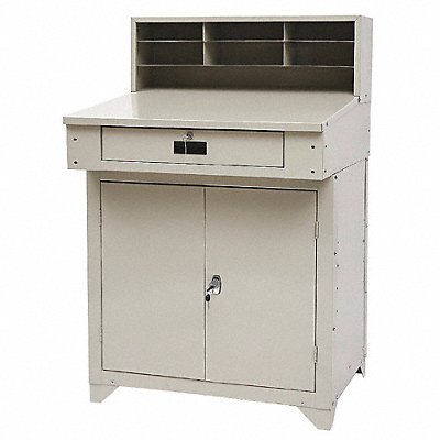 GRAINGER 4TX92 Cabinet 53 x34 x30 Beige NonMbl