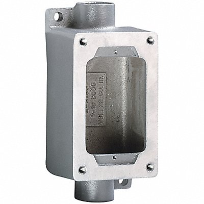 HUBBELL KILLARK SWB4 Device Box 1/2In Hub 22Cu-In 2 Hubs