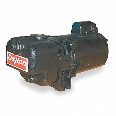 DAYTON 4UA76 Self Priming Pump 2 HP Cast Iron