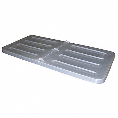 GRAINGER 13LID Tilt Truck Lid Grey Fits 1/3 cu yd.