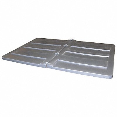 GRAINGER 30LID Tilt Truck Lid Grey Fits 3 cu yd.