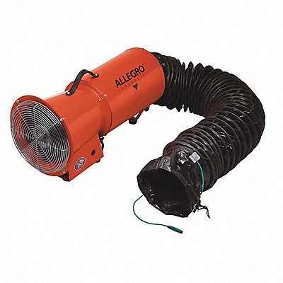 ALLEGRO 951406 Confined Space Fan Orange 13 5/8 W