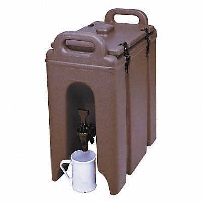 CAMBRO EA250LCD131 Beverage Container 16 1/2x 9x 18 Brown