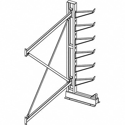 JARKE CR1A Cntlvr Rk 26 1/2 inx84 inx75 in Add-On