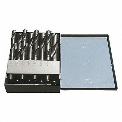WESTWARD 4UM96 Reduced Shank Drill Set 8pc HSS