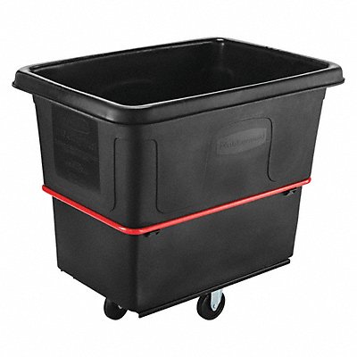 RUBBERMAID COMMERCIAL PRODUCTS FG471600BLA Cube Truck HDPE Black 16.0 cu ft.