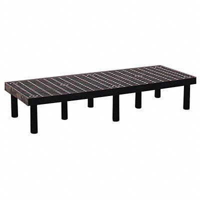 STRUCTURAL PLASTICS D6624 Dunnage Rack 1000 lb HDPE 66 W x 24 D