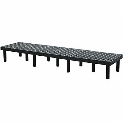 STRUCTURAL PLASTICS D9624 Dunnage Rack 1400 lb HDPE 96 W x 24 D