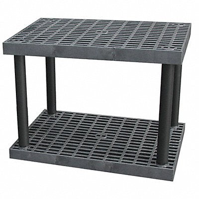 STRUCTURAL PLASTICS S3624B Plastic Shelf 24inx27inx36inShlfLoad Capacity 250lb