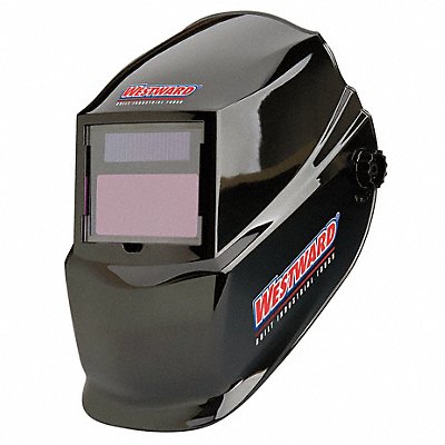 WESTWARD 4UZY8 Auto Dark Welding Helmet 10 Black