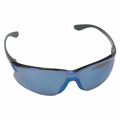 CONDOR 4VCJ9 Safety Glasses Blue Mirror ScratchResist