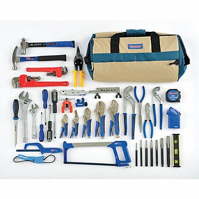 WESTWARD 54YN10 Master Tool Set Plumber SAE Uninsulated