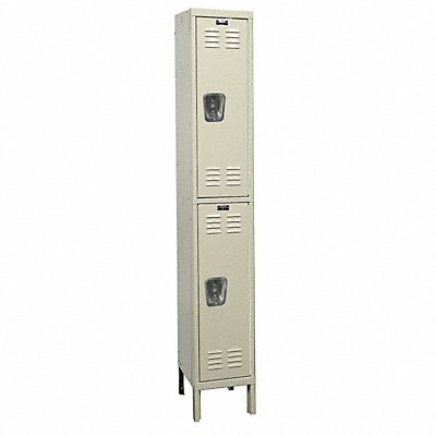 HALLOWELL U12582GPT Locker 2x1Locker Tan 78 x12 x15 Unassembled