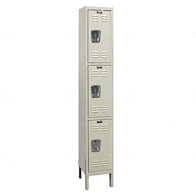 HALLOWELL U12883GPT Locker 3x1Locker Tan 78 x12 x18 Unassembled