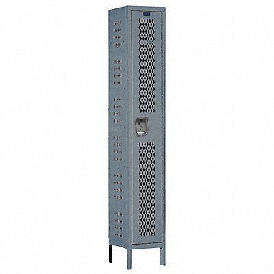 HALLOWELL U12281HDVHG Locker 1x1Locker Drk Gry 78 x12 x12 Unassembled
