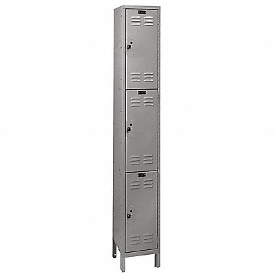 GRAINGER 4VFG5 Locker 3x1Locker Drk Gry 78 x12 x12 Unassembled