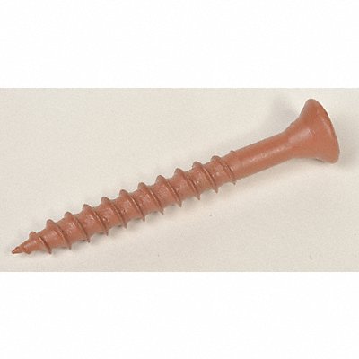 GRAINGER P56020P2 Flat Head WOOD SCREW Red #8 1 5/8 L PK142