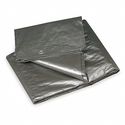 GRAINGER 2ZJ45 Tarp Polyethylene Silver/Black 6x8Ft