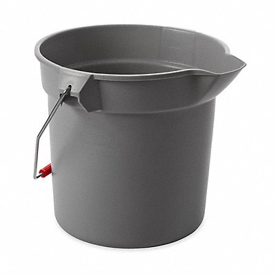 RUBBERMAID COMMERCIAL PRODUCTS FG296300Grey Bucket 2 1/2 gal Grey