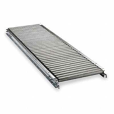 ASHLAND CONVEYOR 11F10EG45B10 Roller Conveyor 10 ft L 10 BF Steel