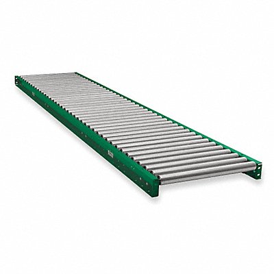 ASHLAND CONVEYOR 10F10KG45B22 Roller Conveyor 10 ft L 22 BF Steel